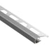 Schluter - QUADEC Profilé de bordure carré - aluminium étain 5/16" (8 mm) x 8' 2-1/2"