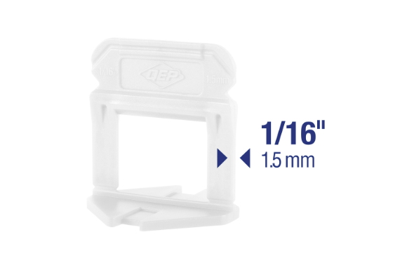 QEP - Système de mise à niveau des carreaux Xtreme, partie A, clips pour coulis de 1/16" (paquet de 2000) ||Q99777