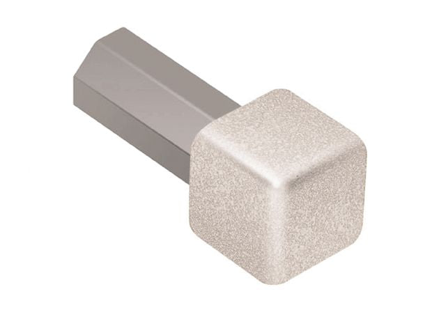 Schluter - QUADEC Coin intérieur/extérieur 90° - aluminium grège 1/2" (12.5 mm)