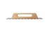 Rubi - 19" Square Notch Steel Trowel with 3/4" x 3/4" Closed Wood Handle ||75962