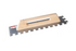 Rubi - 19" Square Notch Steel Trowel with 3/4" x 3/4" Closed Wood Handle ||75962