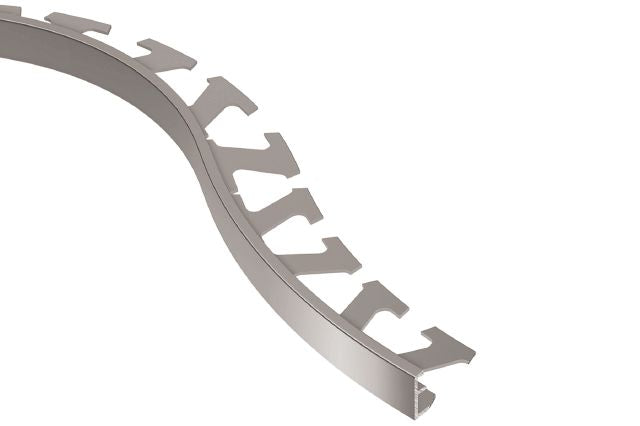 Schluter - SCHIENE Profilé radius de bordure pour plancher aluminium 1/2" (12.5 mm) x 8' 2-1/2"