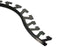 Schluter - SCHIENE Profilé radius de bordure de mur aluminium anodisé graphite brossé 1/4" (6 mm) x 8' 2-1/2"