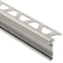 Schluter - RONDEC-CT Profilé de bordure à comptoir double rail - Aluminum Anodized Matte Nickel 3/8" (10 mm) x 8' 2-1/2"