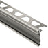 Schluter - RONDEC-CT Profilé de bordure à comptoir double rail - Aluminum Anodized Brushed Nickel 3/8" (10 mm) x 8' 2-1/2"