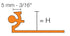 Schluter - RENO-VT Profilé de support pour les réducteurs RENO-V Aluminium anodisé mat 3/4" x 8' 2-1/2"
