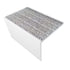 Kinesik - Ecoglo RF7C-N30 Nez de marche plat pour planchers résilients Aluminium anodisé avec bandes antidérapantes grises 2-3/16" (vendu en pieds linéaires)