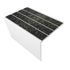 Kinesik - Ecoglo RF7C-N30 Flat Stair Nosing with Black Anti-Slip Strips 2.19" (vendu en pied linéaire)