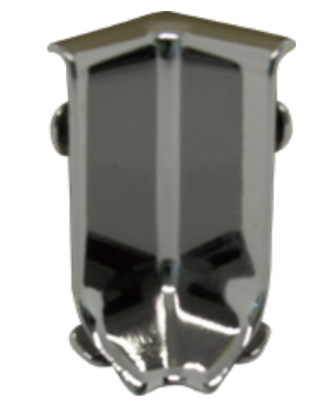Progress Profiles - Raccord interne plinthe 40 PVC h:40 mm plastique laq. acier satiné c. (paquet de 5)
