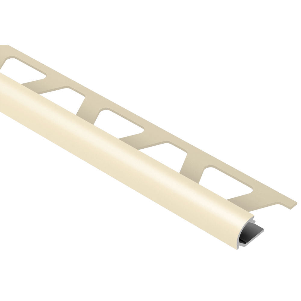 Schluter - RONDEC Profilé de bordure rond - aluminium  sable 3/8" (10 mm) x 8' 2-1/2"