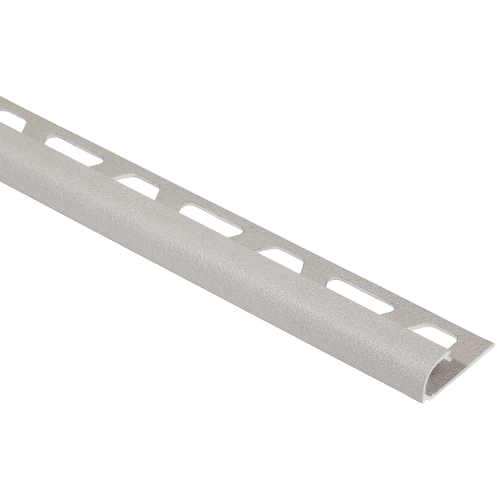 Schluter - RONDEC Profilé de bordure rond - aluminium  grège 3/8" (10 mm) x 8' 2-1/2"