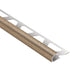 Schluter - RONDEC Profilé de bordure rond - aluminium  beige 3/8" (10 mm) x 8' 2-1/2"