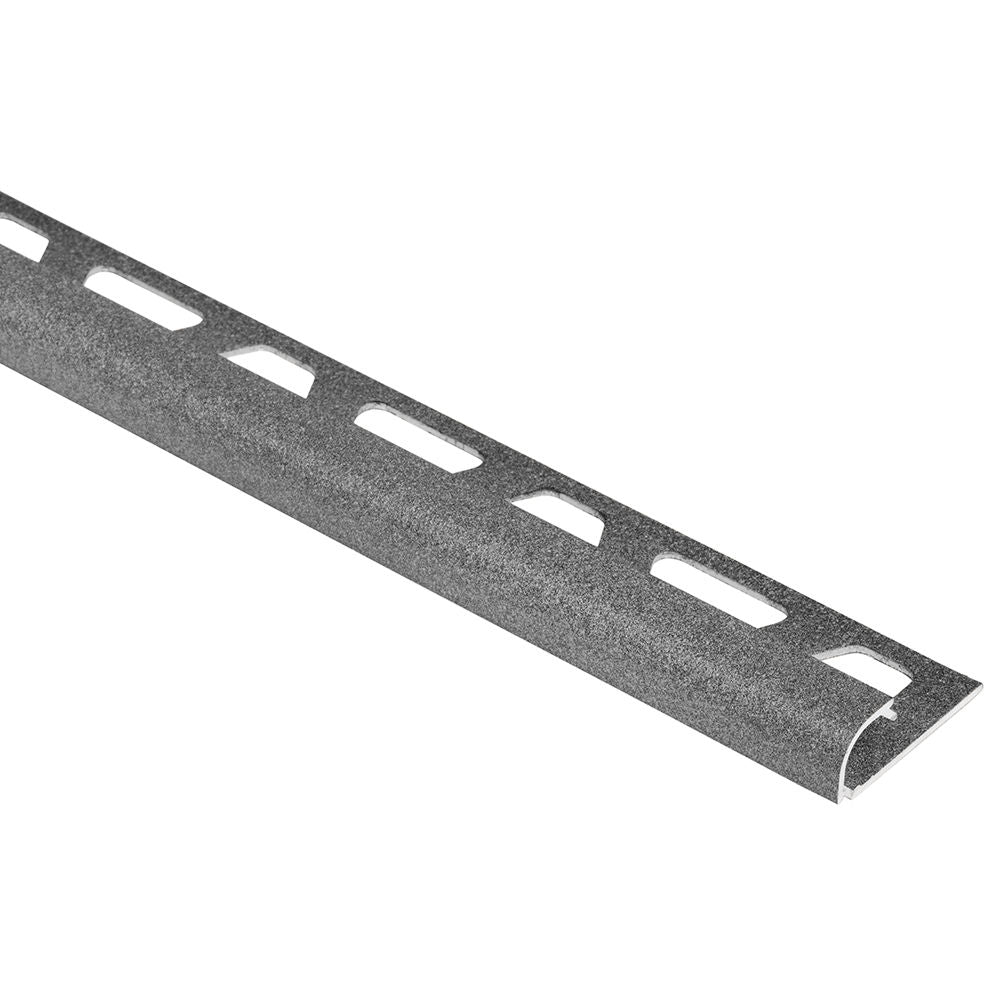 Schluter - RONDEC Profilé de bordure rond - aluminium  étain 7/16" (11 mm) x 8' 2-1/2"