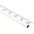 Schluter - RONDEC Profilé de bordure rond - aluminium  blanc 1/2" (12.5 mm) x 8' 2-1/2"