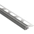 Schluter - RONDEC Profilé de bordure rond - aluminium  étain 5/16" (8 mm) x 8' 2-1/2"