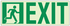 Kinesik - Ecoglo Panneau de marquage pour portes "RUNNING MAN WITH EXIT" 13" x 4.6"