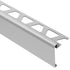 Schluter - RONDEC-STEP Profilé de finition et protection des rebords avec ailette verticale de 2-1/4"  - aluminium anodisé mat 3/8" (10 mm) x 8' 2-1/2"