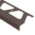 Schluter - BARA-RW Profilé de bordure de balcon aluminium brun noir 3" (75 mm) x 8' 2-1/2"