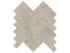 Anatolia - Ritz Gray - Mosaïque à chevrons de marbre, fini adouci 3,3 x 10 cm (1,25 x 4 po)