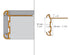 Schluter Systems - RONDEC-CT PROF COUNTERTOP 3/8 AL BRASS BR ||RC100AMGB39