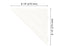 Schluter SHELF-E Wave Triangular Corner Shelf - Matte White Aluminum ||SES1D10MBW
