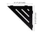 Schluter SHELF-E Wave model triangular corner shelf - matte black aluminum ||SES1D10MGS