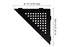 Schluter SHELF-E Étagère de coin triangulaire modèle Square - aluminium noir mat ||SES1D3MGS