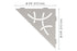 Schluter SHELF-E Curve model triangular corner shelf - greige aluminum ||SES1D6TSBG