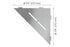 Schluter SHELF-E Triangular Corner Shelf Pure Model - Brushed Stainless Steel (V2) ||SES1D7EB