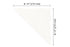 Schluter SHELF-E Étagère de coin triangulaire modèle Pure - aluminium blanc mat ||SES1D7MBW