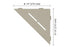 Schluter SHELF-E Étagère de coin triangulaire modèle Pure - aluminium grège ||SES1D7TSBG