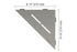 Schluter SHELF-E Étagère de coin triangulaire modèle Pure - aluminium gris pierre ||SES1D7TSSG