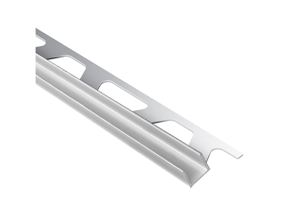 Schluter - 15/32" x 8' 2-1/2" x 1/2" (12.5 mm) - DECO-SG Profilé décoratif de protection à rainure - aluminium anodisé mat ||SG125AE12