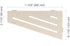 Schluter - SHELF-E Étagère de coin quadrilatérale modèle Wave aluminium ivoire