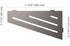 Schluter - SHELF-E Étagère de coin quadrilatérale modèle Wave aluminium étain