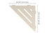 Schluter - SHELF-E Étagère de coin triangulaire modèle Wave aluminium ivoire