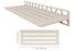 Schluter - SHELF-W Étagère murale rectangulaire modèle Wave aluminium ivoire