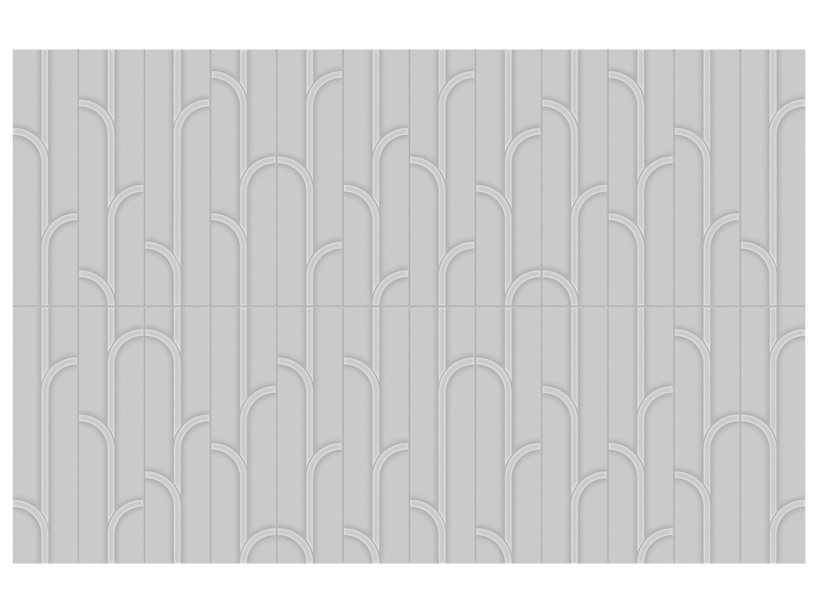 Anatolia - Geometra - Silver - Tuile murale Ivy lustrée 7,5 x 30 cm (3 x 12 po)