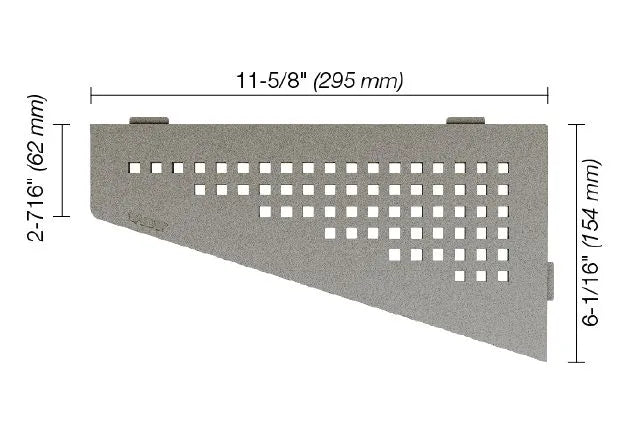 Schluter SHELF-E Square Model Quadrilateral Corner Shelf Stone Gray –  Ceramed