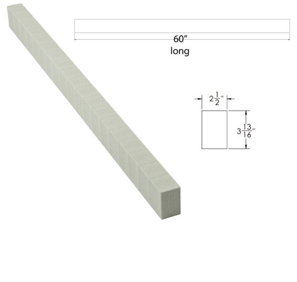 Oatey - Bordure de douche QuickDrain ShowerLine 2-1/2" x 3-13/16" x 60"