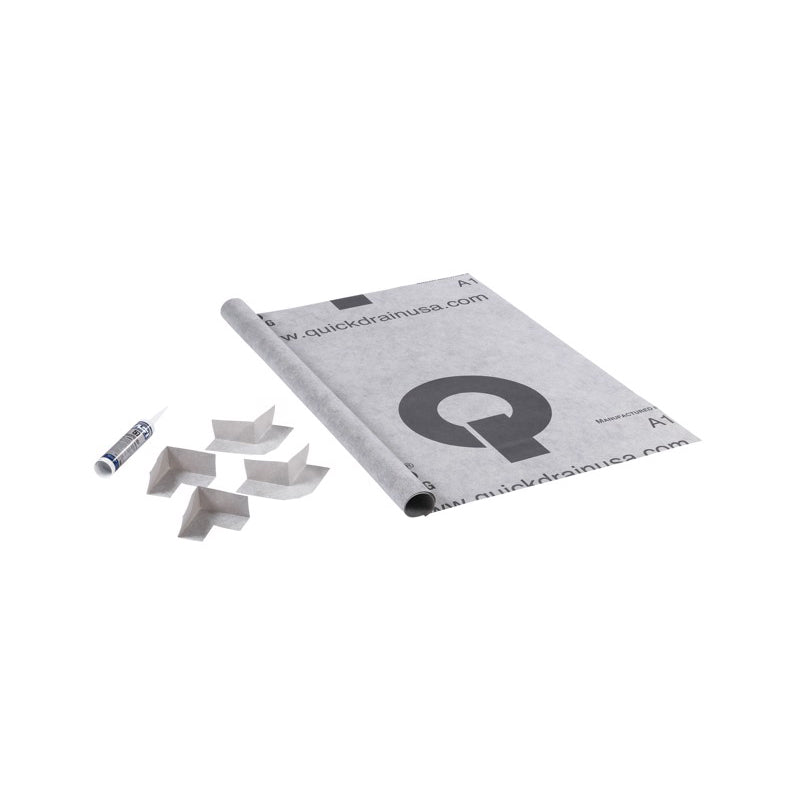 Oatey - Kit de membrane d'étanchéité pour douche QuickDrain ShowerLine 78" x 96" - 0.6 mm (52 pi²)
