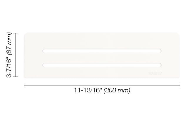 Schluter - SHELF-N Étagère rectangulaire pour niche modèle Wave - aluminium blanc mat ||SNS1D10MBW