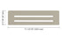 Schluter - SHELF-N Étagère rectangulaire pour niche modèle Wave - aluminium grège ||SNS1D10TSBG