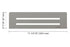 Schluter - SHELF-N Étagère rectangulaire pour niche modèle Wave - aluminium gris pierre ||SNS1D10TSSG