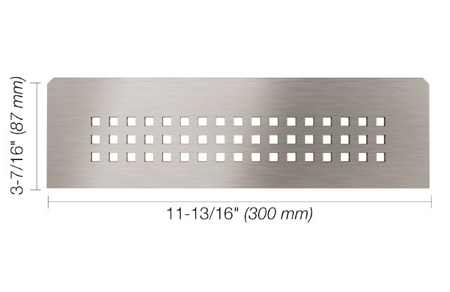 Schluter - SHELF-N Étagère rectangulaire pour niche modèle Square - acier inoxydable (V2) brossé ||SNS1D3EB