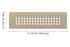 Schluter - Tablette SHELF-N rectangulaire pour niche design carré - Crème 3-7/16" x 11 13/16" ||SNS1D3TSC