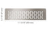 Schluter - SHELF-N Étagère rectangulaire pour niche modèle Floral - acier inoxydable (V2) brossé ||SNS1D5EB