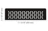 Schluter SHELF-N Étagère rectangulaire pour niche modèle Floral - aluminium noir mat ||SNS1D5MGS