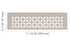 Schluter - SHELF-N Étagère rectangulaire pour niche modèle Floral - aluminium grège ||SNS1D5TSBG