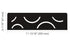 Schluter - SHELF-N Étagère rectangulaire pour niche modèle Curve - aluminium noir mat ||SNS1D6MGS